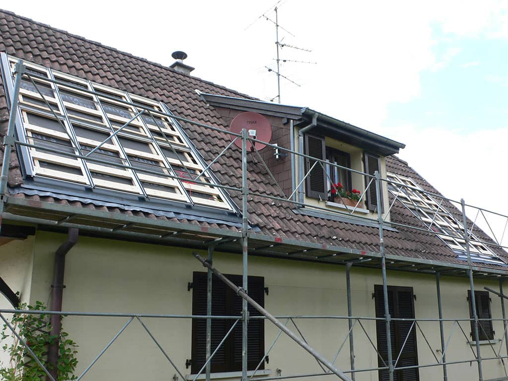 Intégration de panneaux photovoltaïques sur un bâtiment existant